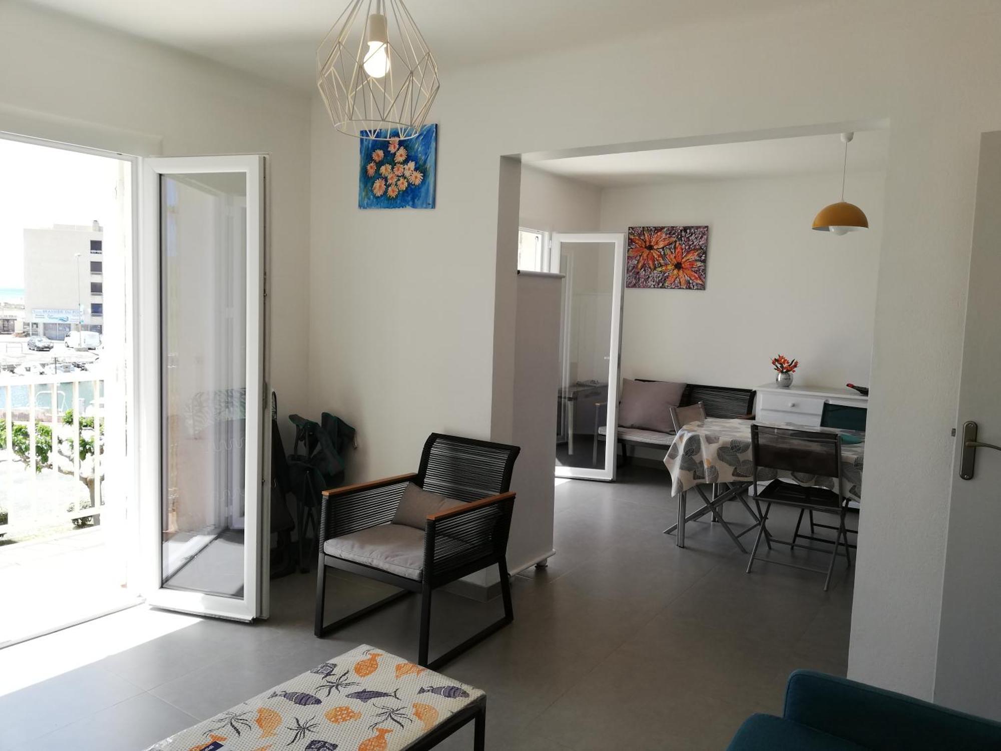 Superbe Appartement Avec Vue Sur Mer Et Port, Parking Prive Saint-Pierre-la-Mer  Exterior photo